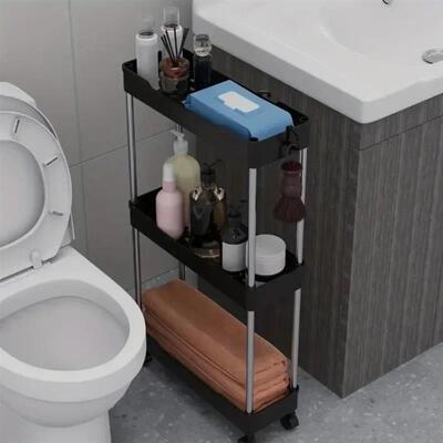 Push Trolley Shelf Floor Multi-layer Bathroom Bathroom Crevi