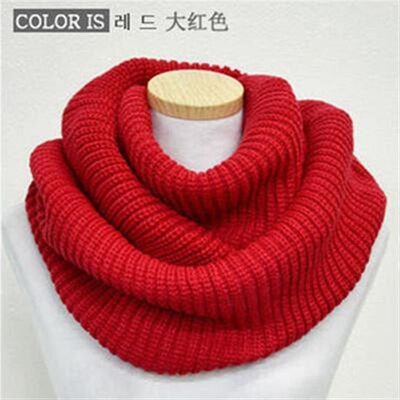 Scarf Men women knitted scarf winter neckerchief collar girl