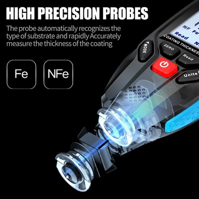 Coating Thickness Gauge Car Paint Film Thickness Tester Meas