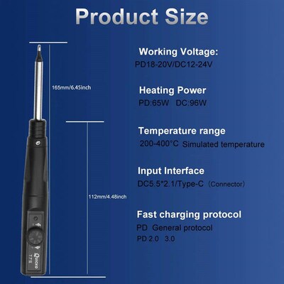 Quicko Electric Soldering Iron Kit T75 96W Repair Tool Weldi
