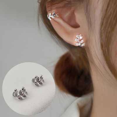 1Pcs Hot Sale Cute Metal Leaf Earcuff Clips On Earring for