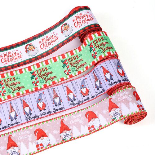 Christmas ribbon DIY ribbon Christmas tree decoration ribbo
