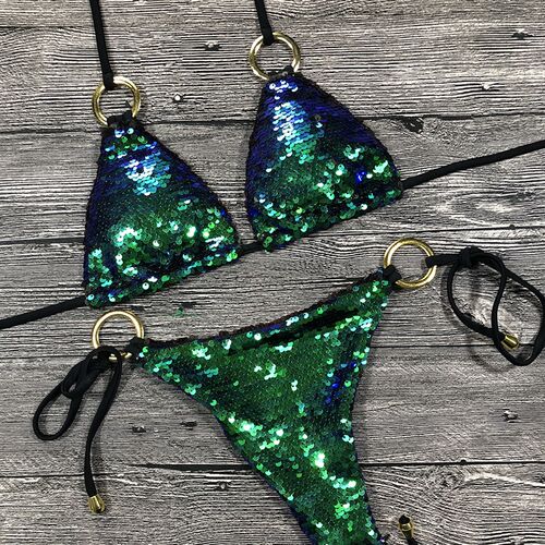 Solid Bikini Sexy Swimsuit Halter Swimwear Bathing Suit Wome