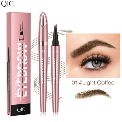 4 Colors Eyebrow Mascara Cream Brush Microblading Long