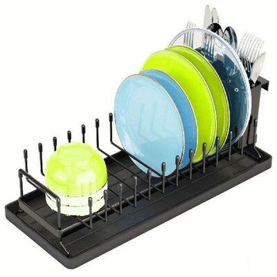 Ventilated Kitchen Shelf Tableware Organizer Adjustable