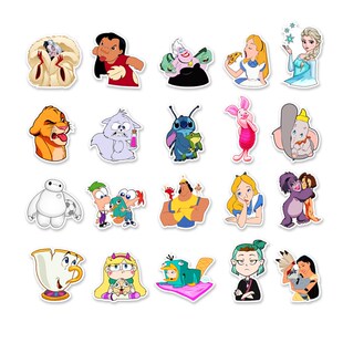 2023New 50pcs Disney Mix Cartoon Anime Stickers Graffiti