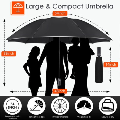 Inverted umbrella Automatic folding Reflective Sun Umbrella