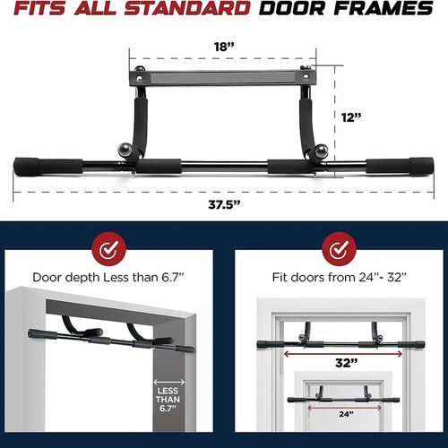 Pull Up Bar Doorway Heavy Duty Chin Up Bar Trainer Portable