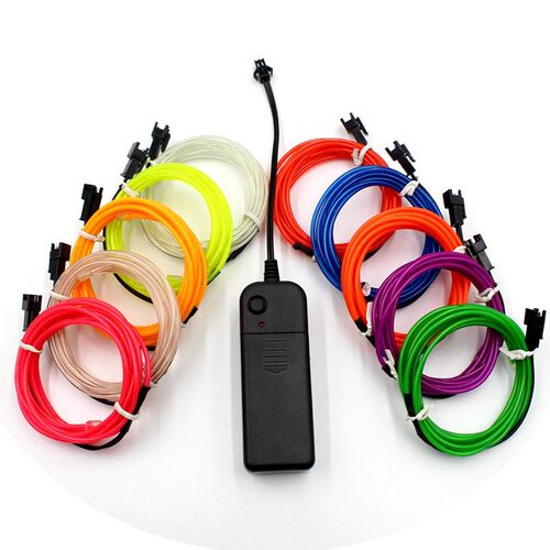 2M Neon EL wire Light Dance Party Decor Light Neon LED