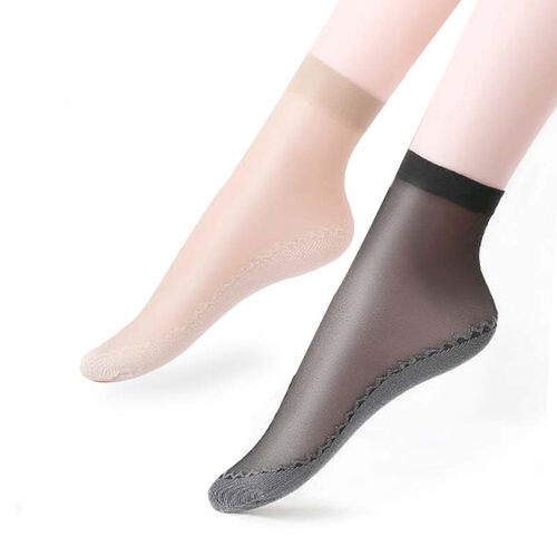 10 Pairs Lot New Velvet Silk Womens Socks Cotton Bottom Soft