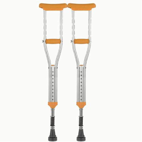 Thickened aluminum alloy crutches with spring crutches