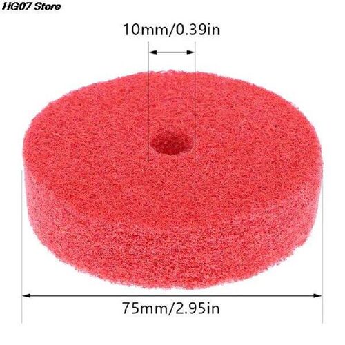 1PC Red Grey 3 Inch 75mm Nylon Grinding Wheel Buffing