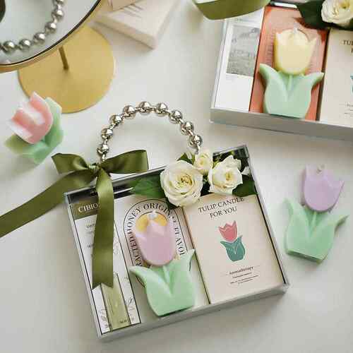 Tulip aromatherapy candle wholesale handmade March 8th
