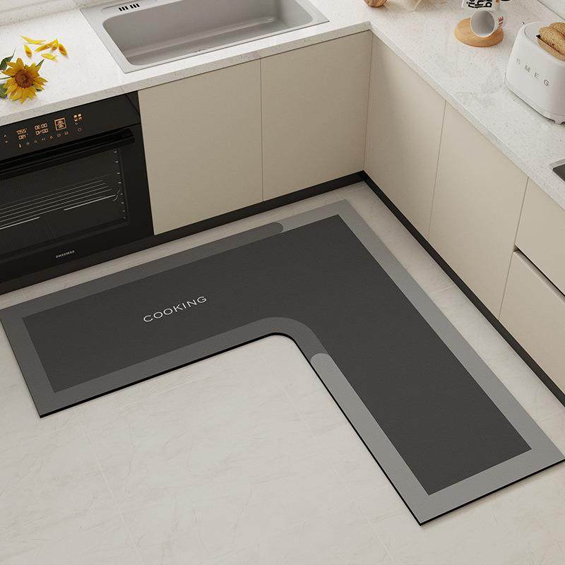 现代厨房地垫硅藻泥L形整块吸水垫吸油防滑可擦免洗防油耐脏地毯,鲜花速递/花卉仿真/绿植园艺,割草机/草坪机,淘宝优惠券,粉丝福利购,淘宝优惠卷