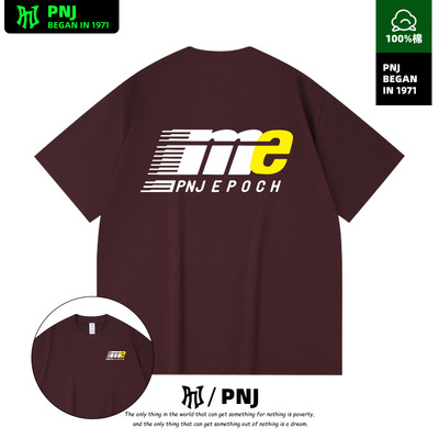 潮牌夏季短袖t恤字母印花圆领美式纯棉情侣款休闲宽松套头半袖