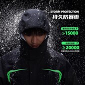 电动车全身防暴雨外卖骑手专用 成人分体式 摩托车骑行雨衣套装 男款
