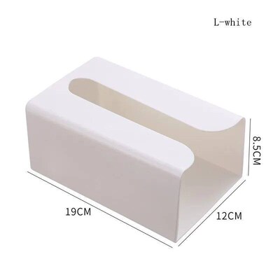 Wall Mounted Tissue Box Adhesive Tissue Shelf Napkin Holder