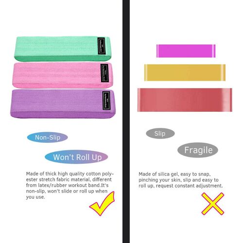 3PCS/Lot Fitness Rubber Band Elastic Yoga Resistance Bands S