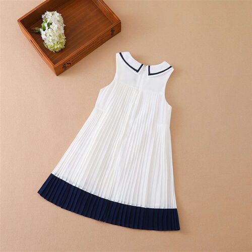 Girls Chiffon Dress Summer New Mid-Large Childrens Cotton