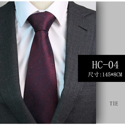 Wine Red Tie for Men 8cm Handmade for Formal Wedding Fashion
