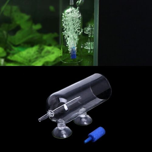 Aquarium Glass CO2 Diffuser Bubble Air Stone Purge Oxygen Ae