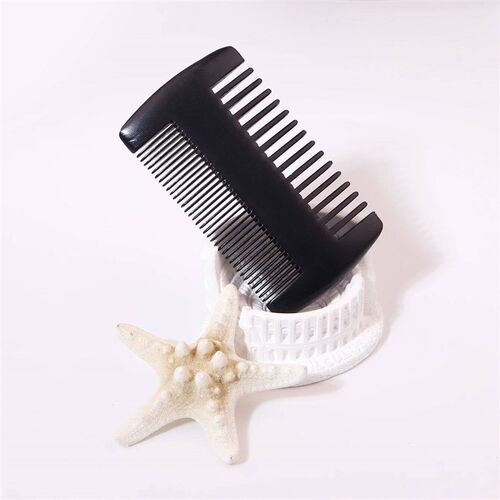 Double sided wood beard comb 1pc, beard and cheek double-sid