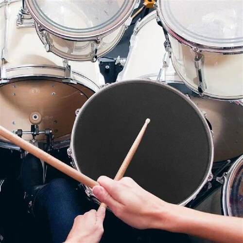 Black 8 Inch Drum Mute Pad Silent Practice Accessories