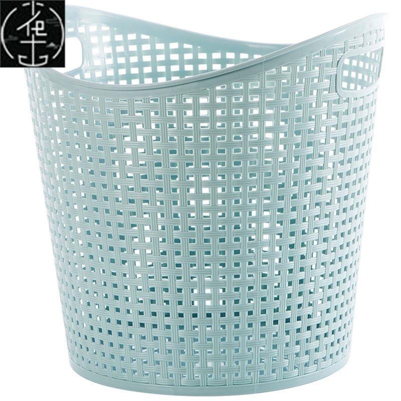 Large plastic bathroom laundry basket toy laundry basket图片