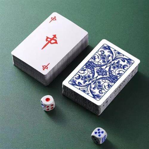 *【Send Dice】Mahjong Set for Home and Travel, Simplified Pa