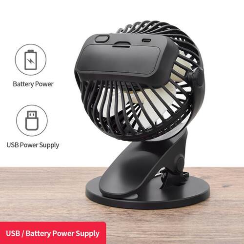 Clip Fan Stroller Rechargeable Desktop 360 Clip Desktop Fan