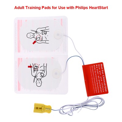 1 Pair AED Training Device Patches First Aid Training Replac