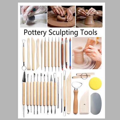 Pottery Clay Sculpting Tools Pottery Carving Tool Kit With C