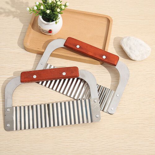 Waveshaped Knife Stainless Steel Potato Cutter Strip Wavy Cu