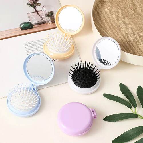 Mini folding hair brush head  airbag hair comb anti-static s