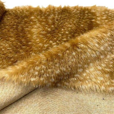 170x50cm Deer Skin Faux Fur Fabric for Patchwork Sewing