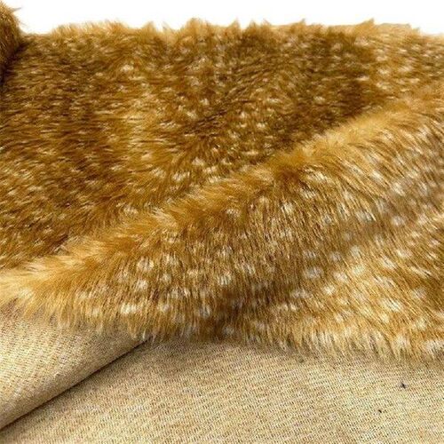 170x50cm Deer Skin Faux Fur Fabric for Patchwork Sewing