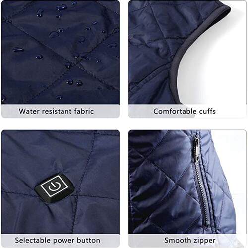 Women Heating Vest Autumn and Winter Cotton Vest USB Infrare