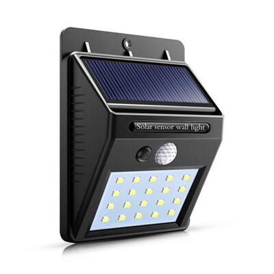LED solar wall light, human body sensing courtyard light路灯