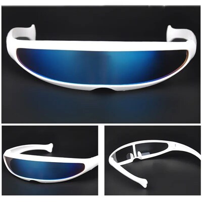 Futuristic Narrow Cyclops Visor Sunglasses Laser Eyeglasses
