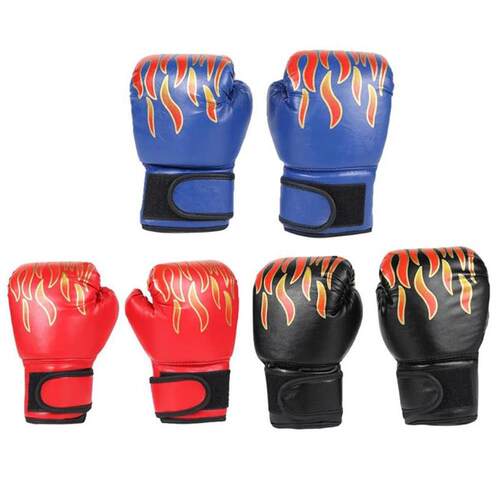 1 Pair Professional Boxing Training Fighting Gloves PU Leath