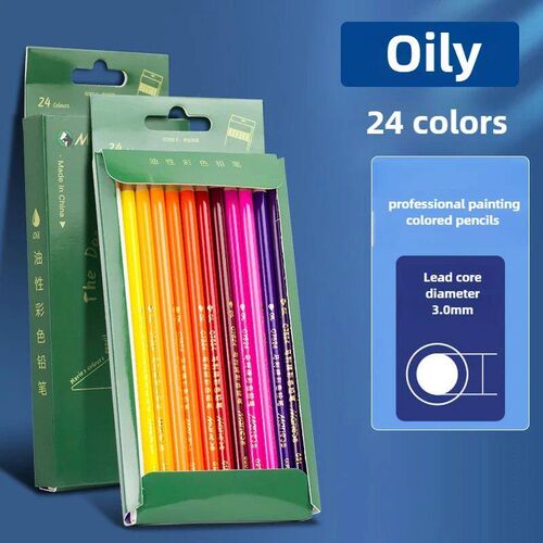 Color Pencil Set 24/36/48/72 Colors Water-soluble Lead Brush
