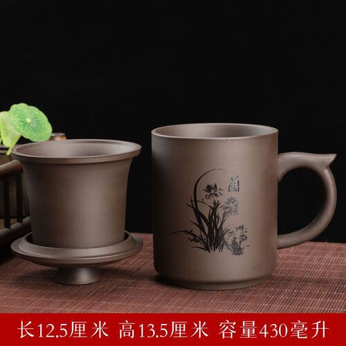 Zisha Office Cup with Lid 12 Zodiac Signs Personalized with
