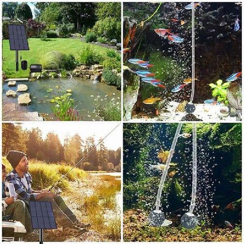 Solar Oxygen Pump Oxygenator 2.5W Solar Oxygen Air Fountain