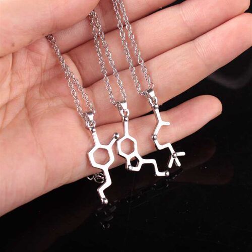 X586 New Dopamine Molecular Structure Pendant Science Bioche