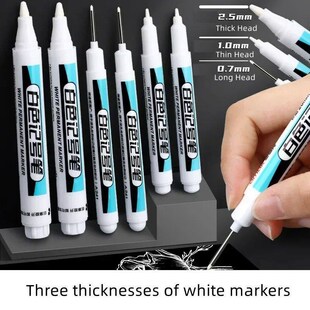 1pc White Acrylic Marker Paint Pen for Wool Canva Tire Glass