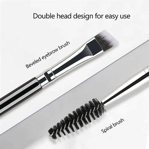 Eyebrow Brush Eyelash Comb makeup brushes Dual Ended Angled