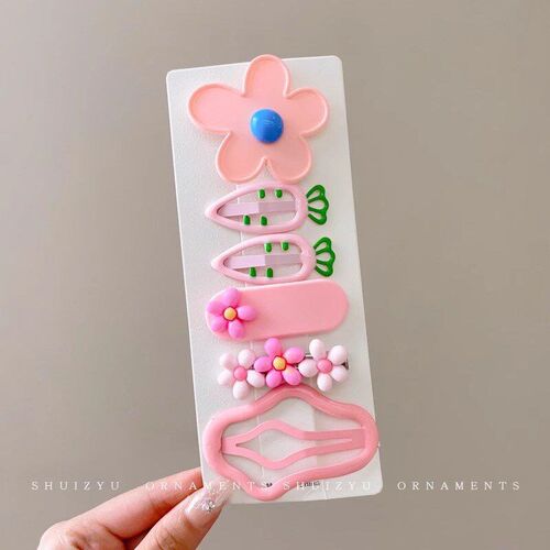 Girls Dopamine Cute Hairpin Frontal Bangs Clip Back Head Sca
