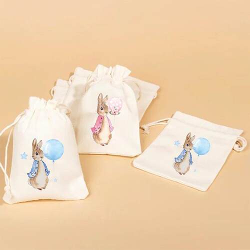 5pcs rabbit bunny balloon gift bags kid boy girl 1st 2nd 3rd