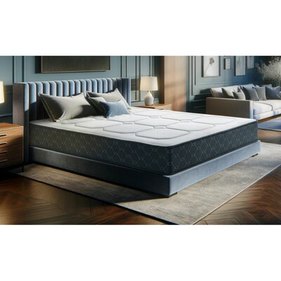 Queen Mattress 12 Inch Hybrid Mattress Black with Gel Memory