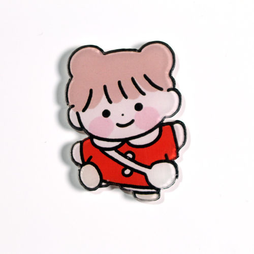 Meng Meng Rabbit Cute Cartoon Acrylic Badge Personalized Bag